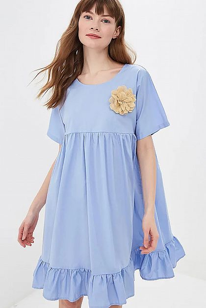 Платье бэби-долл с брошью Баон Baon B459085