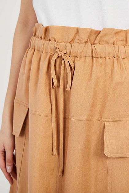 Льняная юбка-карго Баон Baon B4722004
