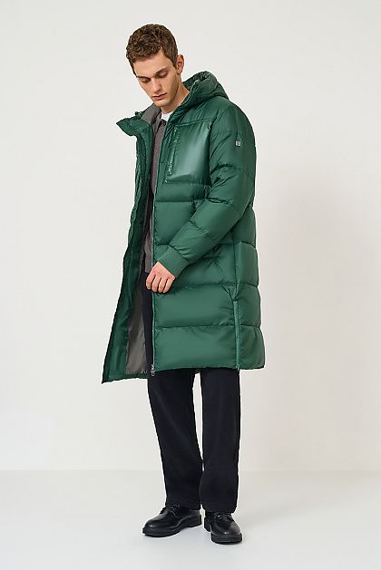 Пуховое пальто на молнии Баон Baon B5223503