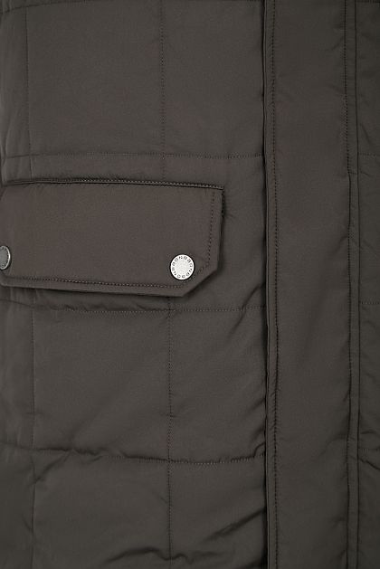 Длинная куртка с капюшоном B531504