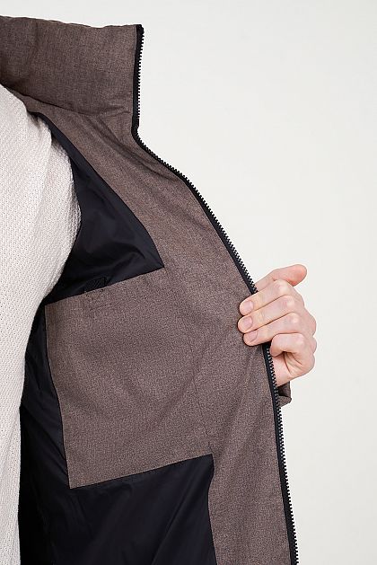 Куртка из меланжевой ткани с экопухом Баон Baon B5423502