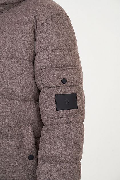 Куртка из меланжевой ткани с экопухом Баон Baon B5423502