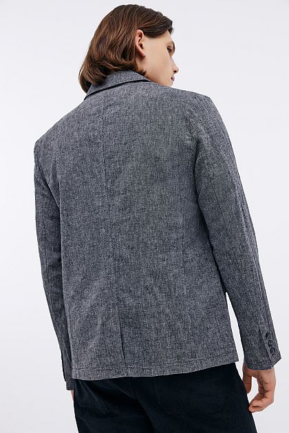 Пиджак из смесового льна Баон Baon B621003