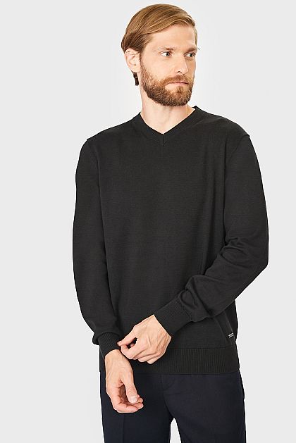 Базовый пуловер с хлопком B631702