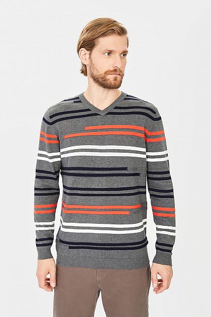 Пуловер с полосками B631855