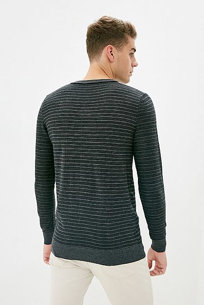 Пуловер с рельефными полосками Баон Baon B639502