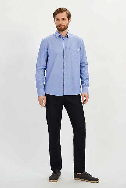 Классическая рубашка с мелким узором Баон Baon B6622001