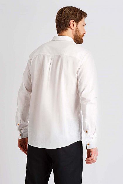 Белая рубашка из хлопка B6622013