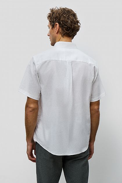 Рубашка из смесового льна Баон Baon B681202