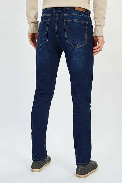 Тёмно-синие джинсы слим B8022008