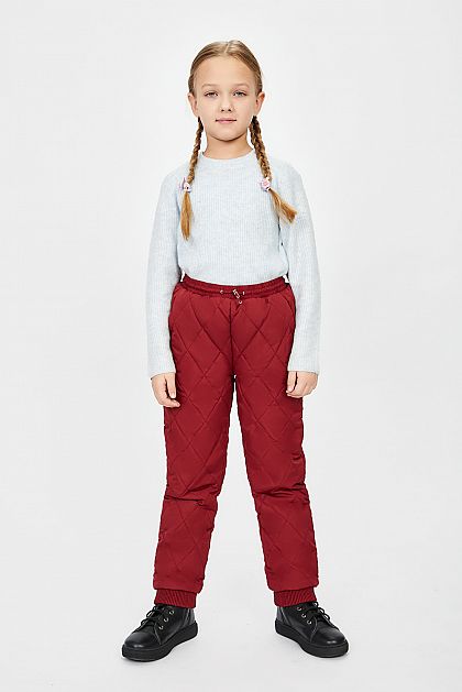 Утеплённые брюки для девочки BK091502