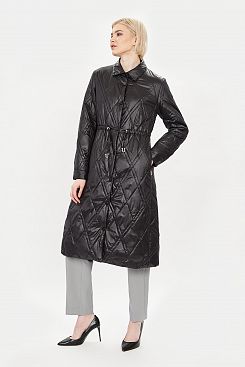 Baon, Удлинённая стеганая куртка  B031055, BLACK