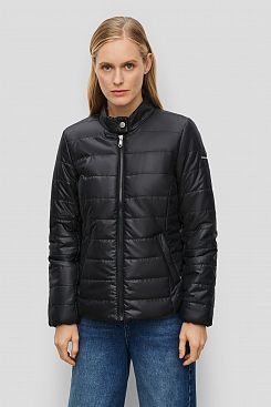 Baon, Базовая куртка с воротником B031201, BLACK
