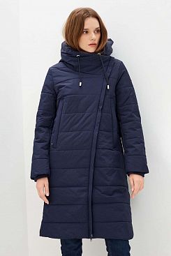 Baon, Пальто с асимметричной застёжкой B031540, DARKNAVY