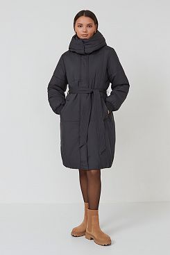 Baon, Куртка удлиненная с поясом  B0323506, BLACK