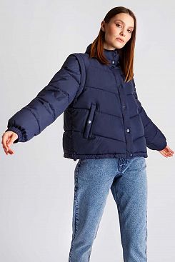 Baon, Куртка-трансформер со съёмными рукавами B0422004, DARKNAVY