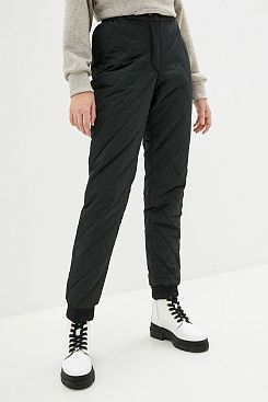 Baon, Утеплённые стёганые брюки B090501, BLACK