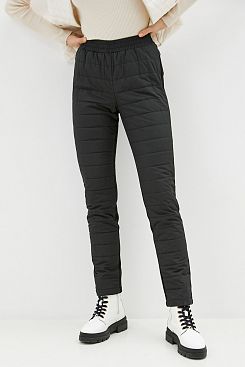 Baon, Утеплённые брюки с начёсом B090504, BLACK