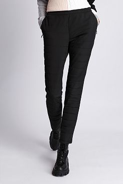 Baon, Комбинированные утеплённые брюки B091502, BLACK