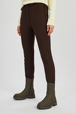 Baon, Утеплённые брюки (бондинг) со штрипками B091504, GANACHE