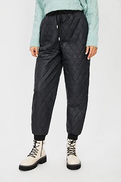 Baon, Утеплённые стёганые брюки B091507, BLACK
