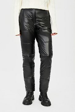 Baon, Блестящие утеплённые брюки B091509, BLACK