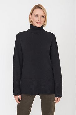 Baon, Базовый свитер-оверсайз B1323705, BLACK