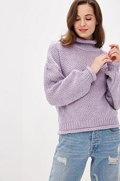 Baon, Объёмный свитер с мериносом B139599, PALEVIOLAMELANGE