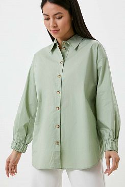 Baon, Рубашка оверсайз из твила B1722012, SUBTLEGREEN