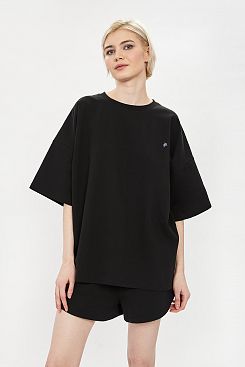 Baon, Трикотажная футболка из комплекта B231022, BLACK