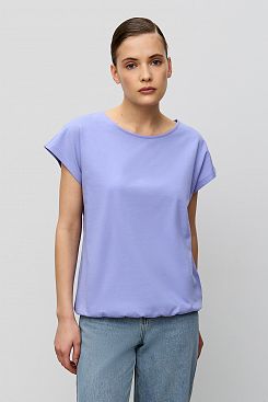 Baon, Базовая футболка с эластичной сборкой B231205, BLUEBELL