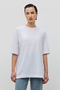 Baon, Базовая футболка оверсайз B2322207, WHITE