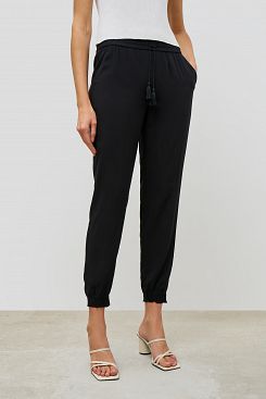 Baon, Летние брюки-шаровары B291022, BLACK