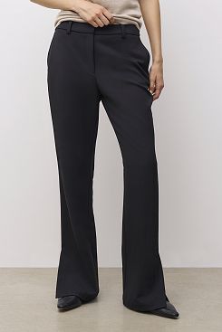 Baon, Костюмные брюки с разрезами B2923505, BLACK