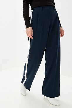 Baon, Широкие брюки с лампасами B299527, DARKNAVY
