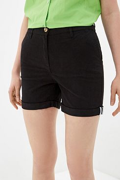 Baon, Короткие шорты с отворотами B320015, BLACK