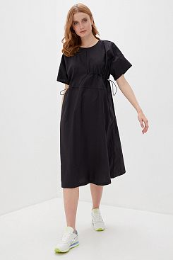 Baon, Платье с утяжками B450060, BLACK