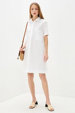 Baon, Платье  B450076, WHITE