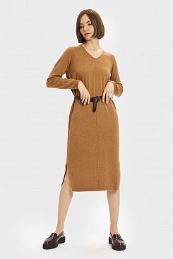 Baon, Трикотажное платье-пуловер B451827, BRIGHTPINEMELANGE