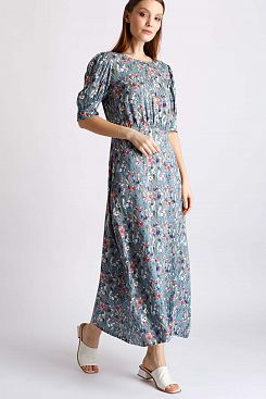 Baon, Длинное платье из вискозы с принтом B4522014, MELTWATERPRINTED