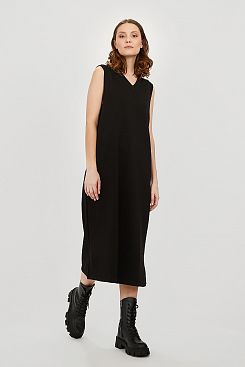 Baon, Платье-толстовка без рукавов B4522016, BLACK