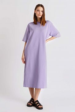 Baon, Платье-футболка из футера B4522028, PALEVIOLA