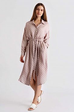 Baon, Платье-рубашка в горошек B4522037, PASTELPRINTED