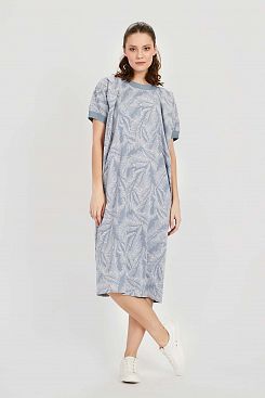 Baon, Платье-футболка с принтом B4522107, ASHBLUEPRINTED
