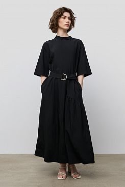 Baon, Платье  B4523047, BLACK