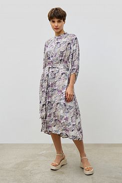 Baon, Платье-рубашка с абстрактным принтом B4523093, LAMIUMPRINTED