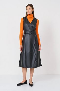 Baon, Платье из экокожи B4523501, BLACK