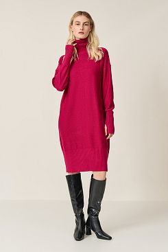 Baon, Вязаное платье-свитер  B4523515, ROSEVIOLET