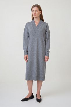 Baon, Платье-свитер с шерстью B4523517, GREYMELANGE