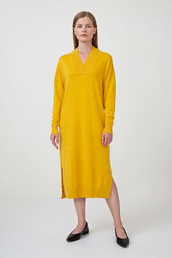 Baon, Платье-свитер с шерстью B4523517, PEAR